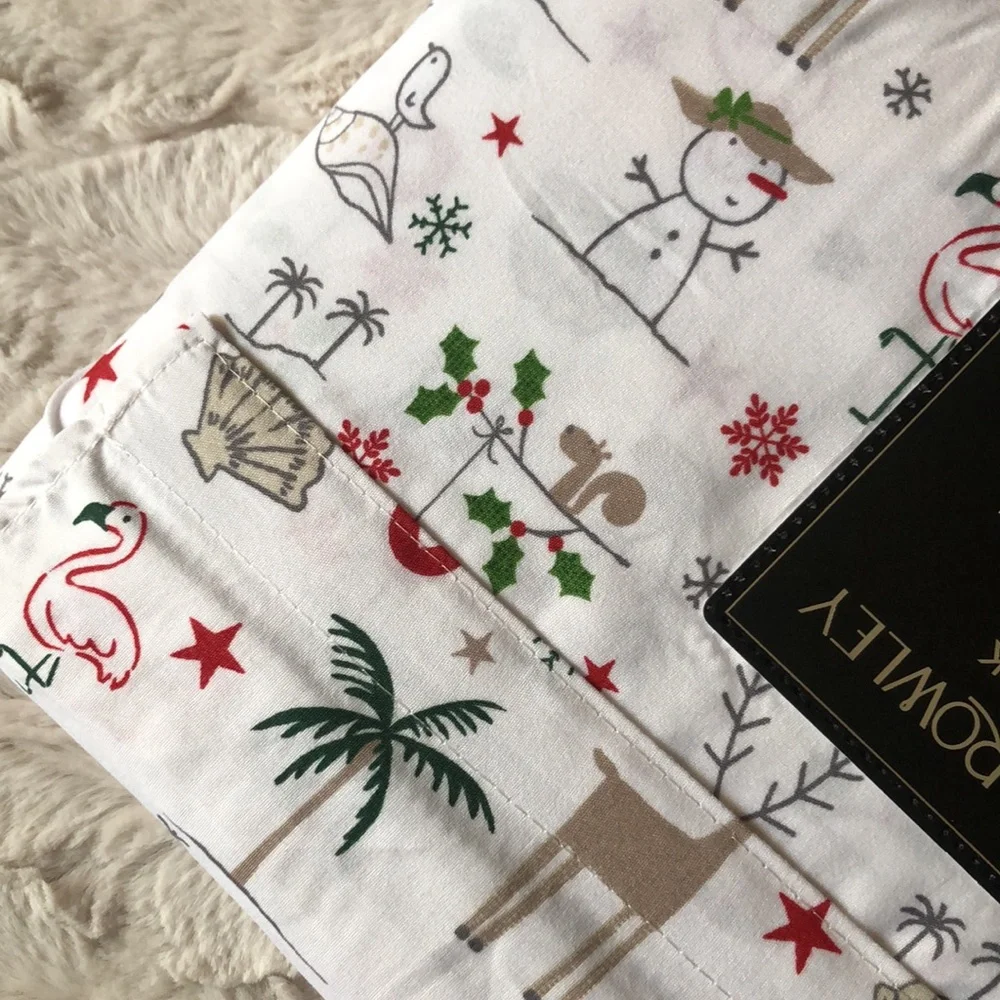 Cynthia Rowley Christmas BEACH Sheet Set - TWIN